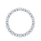 Oval Cut Moissanite Full Eternity Wedding Band
