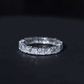 Certified Moissanite Half Eternity Wedding Band for Women