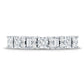 Certified Moissanite Half Eternity Wedding Band for Women