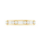 Moissanite Half Eternity Stackable Band Ring