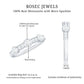 Certified Moissanite Semi Eternity Wedding Band Ring