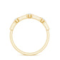 Certified Moissanite Semi Eternity Wedding Band Ring