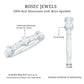 Round Cut Moissanite Half Eternity Band Ring
