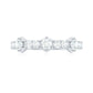 Round Cut Moissanite Half Eternity Band Ring