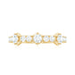 Round Cut Moissanite Half Eternity Band Ring