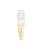 Bar Set Moissanite Baguette Wedding Band Ring