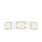 Bar Set Moissanite Baguette Wedding Band Ring