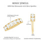 Baguette and Round Cut Moissanite Stackable Eternity Band