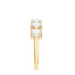 Baguette and Round Cut Moissanite Stackable Eternity Band