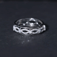 Certified Moissanite Infinity Wedding Band for Her