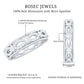 Certified Moissanite Infinity Wedding Band for Her