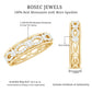 Certified Moissanite Infinity Wedding Band for Her