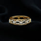 Certified Moissanite Infinity Wedding Band for Her