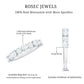 Certified Round Cut Moissanite Half Eternity Band Ring