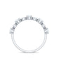 Certified Round Cut Moissanite Half Eternity Band Ring