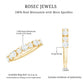 Certified Round Cut Moissanite Half Eternity Band Ring