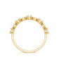 Certified Round Cut Moissanite Half Eternity Band Ring