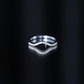 Real Diamond Curved Enhancer for Engagement Ring