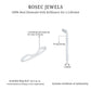 Real Diamond Curved Enhancer for Engagement Ring