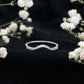 Real Diamond Curved Enhancer for Engagement Ring