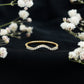Real Diamond Curved Enhancer for Engagement Ring