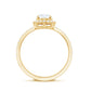 Brilliant Cut Moissanite Oblong Engagement Ring With Certificate