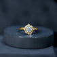 Anillo de Compromiso de Moissanita de Inspiración Vintage Con Certificado