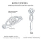 Round Shape Moissanite Crossover Engagement Ring for Women