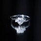 1.5 Carat Solitaire Moissanite Heart Promise Ring
