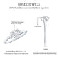 1.5 Carat Solitaire Moissanite Heart Promise Ring