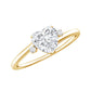 1.5 Carat Solitaire Moissanite Heart Promise Ring