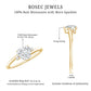 1.5 Carat Solitaire Moissanite Heart Promise Ring