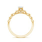 Anillo de Promesa de Moissanita de Diseñador para Ella