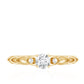 Anillo de Promesa de Moissanita de Diseñador para Ella