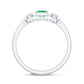 Princess Cut Emerald Classic Vintage Engagement Ring Diamond