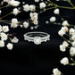 Certified Round Shape Moissanite Designer Engagement Ring