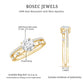Certified Round Shape Moissanite Designer Engagement Ring