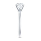 Peg Headset Solitaire Moissanite Ring for Women