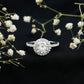 Brilliant Cut Moissanite Classic Halo Engagement Ring