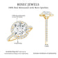 Brilliant Cut Moissanite Classic Halo Engagement Ring
