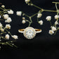 Brilliant Cut Moissanite Classic Halo Engagement Ring