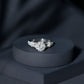 Round Shape Moissanite Solitaire Engagement Ring in Split Shank