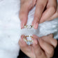 Round Shape Moissanite Solitaire Engagement Ring in Split Shank