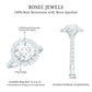 Certified Brilliant Cut Moissanite Halo Engagement Ring