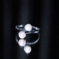 Cultured Freshwater Pearl Bypass Engagement Ring