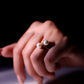 Cultured Freshwater Pearl Bypass Engagement Ring