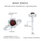 Vintage Looking 3.2 Carat Garnet Cushion Cut Engagement Ring with Diamond