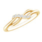 Certified Diamond Infinity Promise Ring For Her