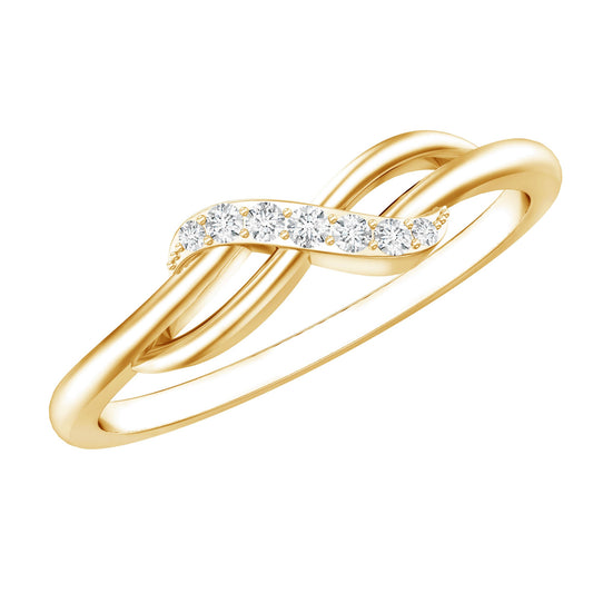 Anillo Promesa Infinito de Diamantes Certificados para Ella