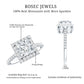 3 Carat Princess Cut Moissanite Halo Engagement Ring